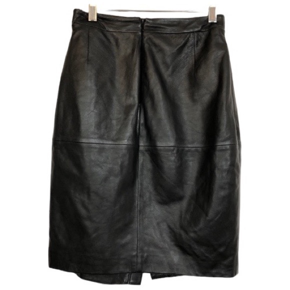 Halogen Black Leather Skirt Size 0 - Picture 5 of 6